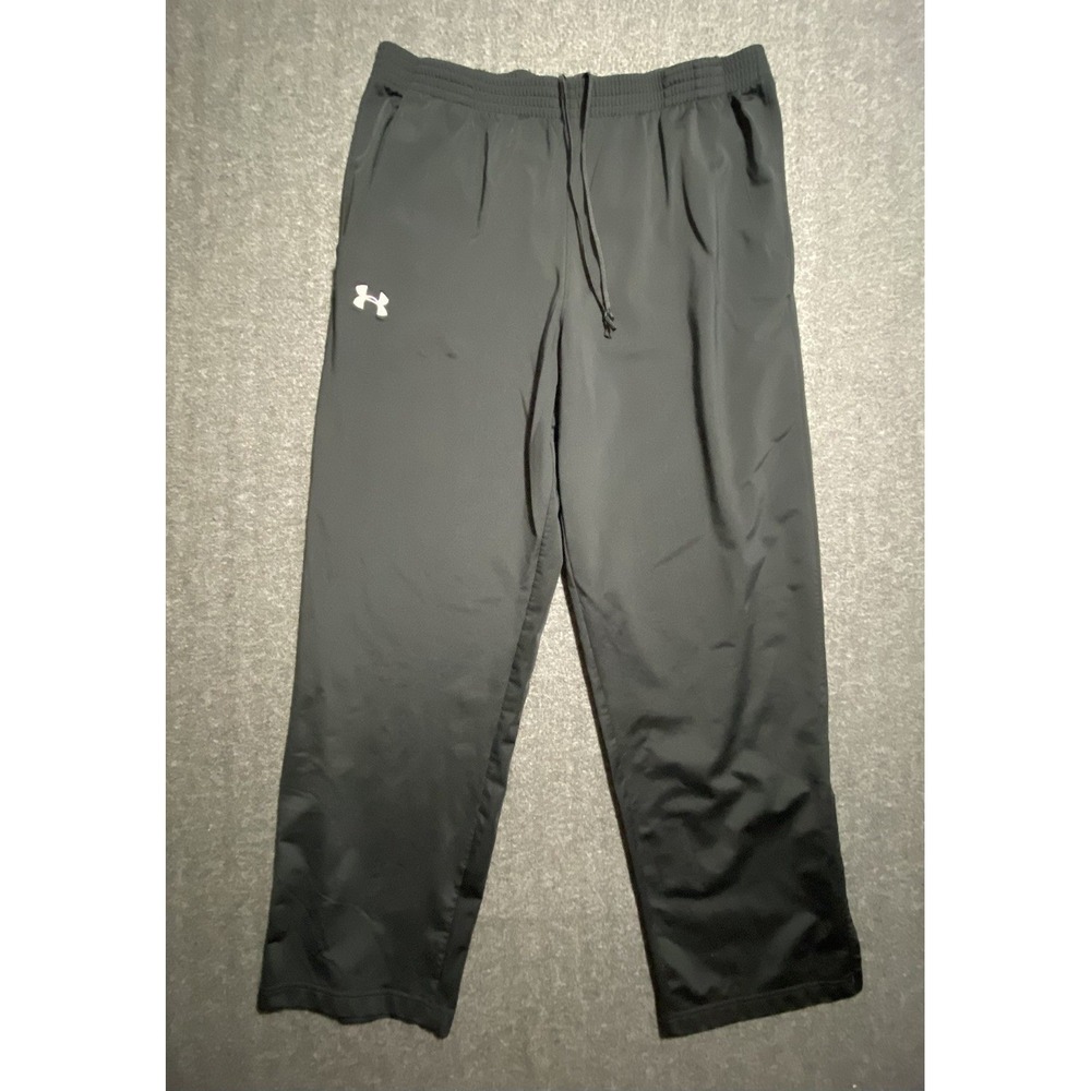 Under Armour Pants Womens Black Wide Leg Pull On Performance Pockets Size XL